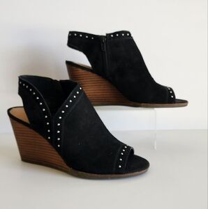 Lucky Brand Ulyssas Women's Size 7M Black Casual Wedges